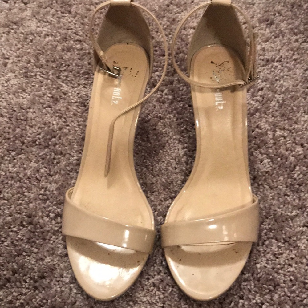 Y Not strap open toe heels